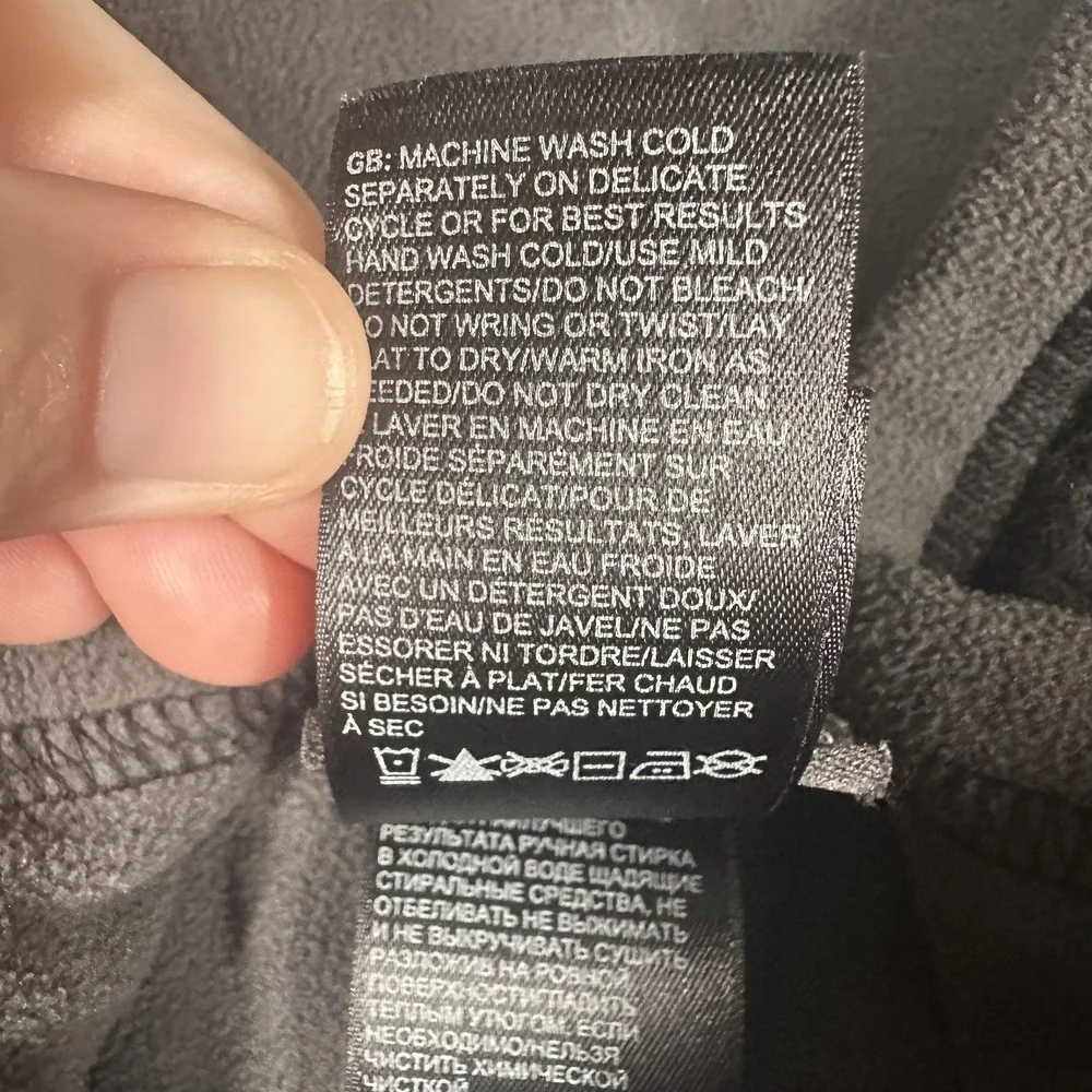 The North Face Sweater Mens Large Gray Cotton Wool 1/4 Zip Mock Neck Pullover‎